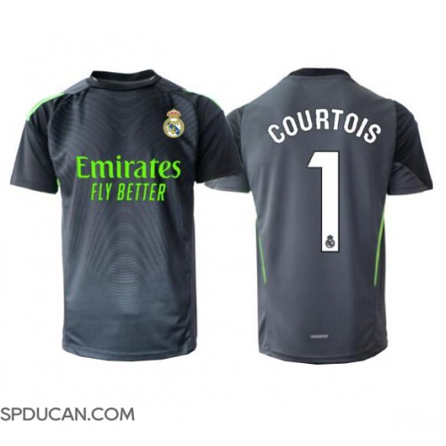 Muški Nogometni Dres Real Madrid Thibaut Courtois #1 Golmanski Rezervni 2025-26 Kratak Rukav